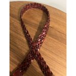 Etienne Aigner  Leather Woven Belt Size Small Genuine Leather 8292 Solid Brass Photo 1