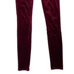 Spanx  Velvet Leggings Small Red Long Slim Fit Holiday Party Luxe Sexy Photo 2