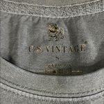 US VINTAGE Blue Long Sleeve Panama City Beach Crop Top Photo 3