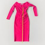 Chiara Boni  La Petite Robe Kaya Pink/Cherry  Pleated Detail Sheath Dress‎ 4/40 Photo 6