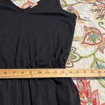 Daily Ritual size medium v neck solid black one piece pants romper elastic waist Photo 4