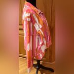 Anthropologie x PORRIDGE Ria Printed Shirt Jacket Shacket Orange Pink Size XL Photo 11