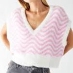 Kendall + Kylie  Pink School Girl Sweater Vest  Photo 0