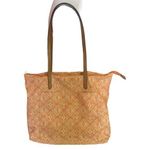 Sonoma Bright Orange Patchwork Print Purse Photo 0