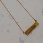 BaubleBar  N Nameplate Necklace Photo 4