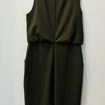 Alex Marie  Olive green sleeveless dress sz small Photo 3
