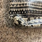 Sakroots  Crossbody Peace Bag Purse Coated Vinyl Black Tan Zip Pockets Photo 10