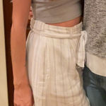 Cloth & Stone  Blue and White Striped Linen Skirt, S Photo 0