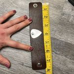 Nashville brown cuff with silver guitar pick Photo 4