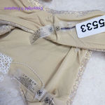 New!‎ Set! Devon Windsor Lou bralette bikini top Leanne tie bottom, small, gold Photo 13