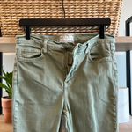 Free People Mid-Rise Distressed Camo Green Stretch Denim Ankle Jeans, 31 Photo 5