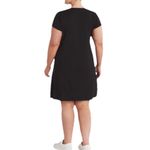 Market & Spruce Essential Pocket Tee Shirt Dress Black 2x Photo 1