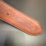 NOCONA Genuine Leather Beaded Bone & Conch Western Bohemian Belt NO BUCKLE Brown Photo 5