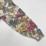 Vintage Floral Sweater Women Cotton Polyester Pullover Cottage Retro Casual Twee White Size M Photo 7