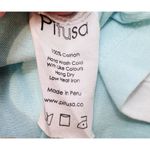 Pitusa Dip Dye Ombré Blue White Sundress One Size Petite Maxi Dress Peru Cotton Photo 6