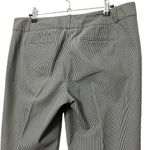 Norma Kamali Pleated Crop Trousers Women’s Size 8 Black Stripe Career Pants Photo 6