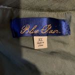 Blue Rain  Green Floral Romper Tie Belt Vneck XL Photo 13