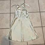 ZARA  satin green halter mini dress  Photo 0