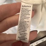 Spanx  PERFECT LENGTH TOP Powder White Sweatshirt Raw Hem Large Jersey Knit Photo 9