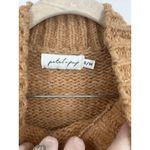 Petal + Pup Pullover Mock Neck Sweater Women S/M Golden Tan Granolagirl Boho Size M Photo 2
