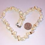 Off White Puka Shell Cut Shell Beaded Boho Retro Necklace Photo 2