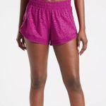 Athleta Printed Mesh Racer Run Short 4" Inseam in Fiji Magnolia Size XL Photo 0
