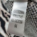 Chico's Maggie Duster Womens Small Black Tan Zebra Open Sweater Vest Lightweight Photo 13