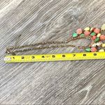 Ny Collection  gold tone 3 tier floral enamel statement necklace Photo 5