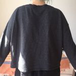 Victoria's Secret Victoria Secret Sport 10 soft dark grey & black cropped sweatshirt Photo 1