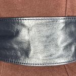 Cinch belt navy blue goldtone clasp 1980s signed pearl Photo 4