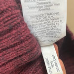 Madewell  XXS Side Button Boxy Turtleneck Sweater Burgundy Chunky Ribbed Modern Photo 7