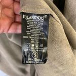 BLANK NYC size small Womens Vegan Leather Suede Cardigan Jacket Tan Beige Button Photo 7
