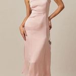 RIHOAS The Pink Bodycon Satin Cami Midi Dress XS Photo 1
