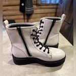 A New Day , Woman’s White Combat Boots Size 9 1/2 Photo 5