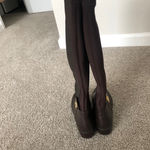 Michael Kors Hamilton Tall Leather Brown Boots 7M Photo 3