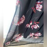 Daniel Rainn NWT  Long Sleeve Floral Dress Plus 1X Sheer Overlay Dark Cottagecore Photo 6