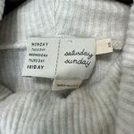 Anthropologie Women Cowl Neck Light Sweater Gray Sz M Minimalist Comfort Scandi Photo 2