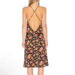 Revolve NWT LPA Dress Black Floral Slip Midi Rose Garden Boho A Line Open Back XS Photo 4