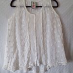 Johnny Was sheer sleeveless top white XS Photo 1