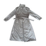 Vintage Classic Trench Coat Gray Belted Long Sleeve Women's Outerwear xs/s Photo 0