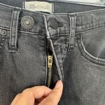 Madewell Stovepipe Jeans Women 29 Black Wash High Rise Raw Hem Denim StraighEg Photo 4