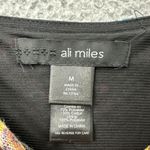 Ali Miles Tunic Top Patchwork Mixed Media Boho Artsy Paisley Floral Women Medium Purple Photo 3