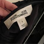 Diane Von Furstenberg  black twig & lace pencil skirt | 4 Photo 8