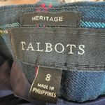 Talbots  Heritage Tartan Plaid Pants Size 8 Wool Blend Straight Leg Trousers Prep Photo 1