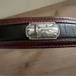 Brighton Onyx brown leather golfer belt Size 34 Photo 1