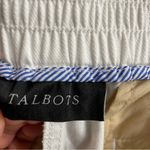 Talbots  XLP White Cotton Joggers Summer Resort Vacation Photo 3