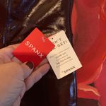 Spanx NWT  Faux Patent Leather Leggings Ruby size S Small Pants Photo 3