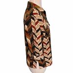 Notations  Chevron Blouse Orange Medium Petite‎ Photo 10