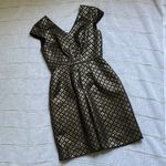 Cremieux Metallic Gold and Black Evening Dress Size 2 Photo 11
