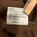 Women’s Basic Scoop neck Maxi Dress Brown Photo 4